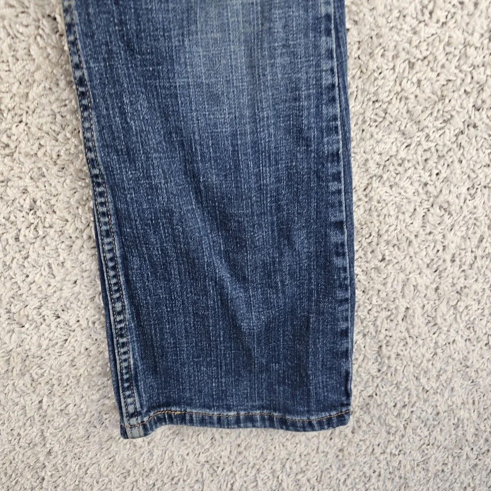 Levis 524 Too Superlow Bootcut Jeans Womens 3 Short 28x29 Blue Denim
